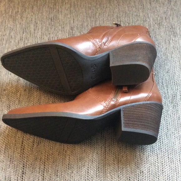 Sam Edelman Brown Ankle Boots Size 7.5 NIB - Picture 3 of 7